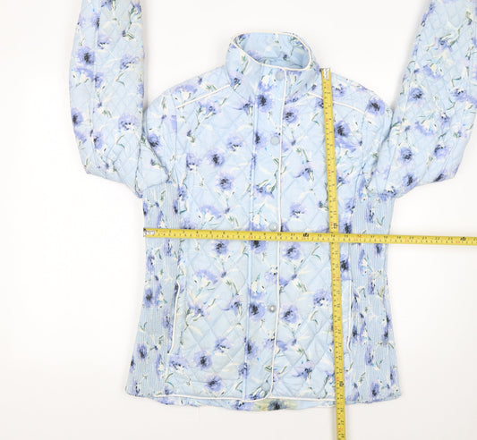Womens UK Size 14 Gerard Blue Quilted Coat