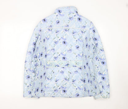 Womens UK Size 14 Gerard Blue Quilted Coat