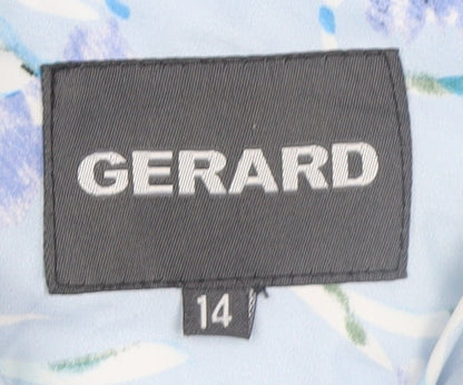 Womens UK Size 14 Gerard Blue Quilted Coat