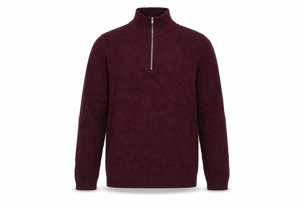 Mens UK Size S ASOS DESIGN Red Full Zip Jumper