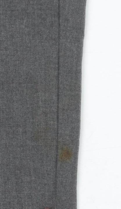 Savida Women’s Grey Cropped Tapered Trousers Size 12