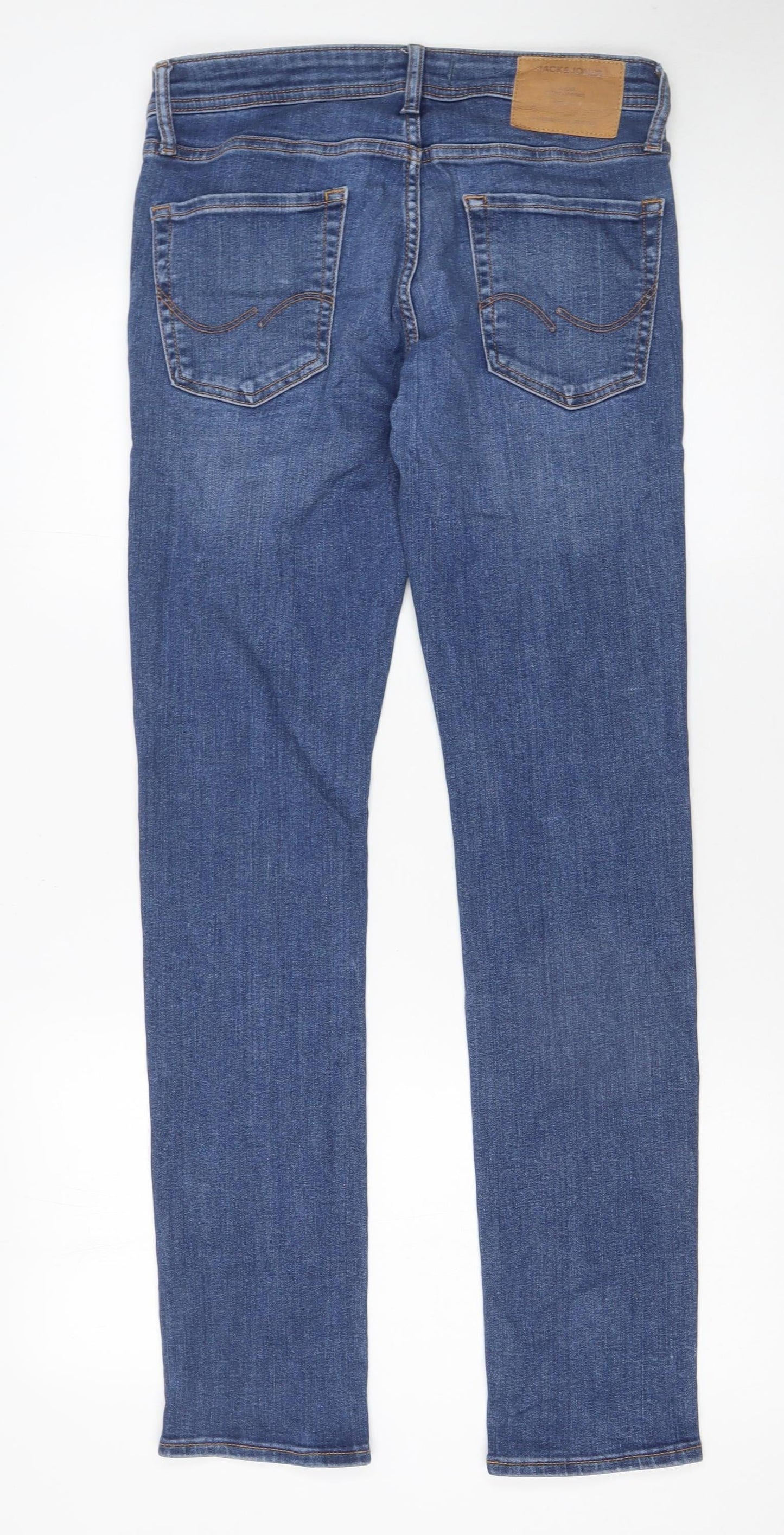 Mens UK Size 29 JACK & JONES Slim Fit Slim Blue Jeans