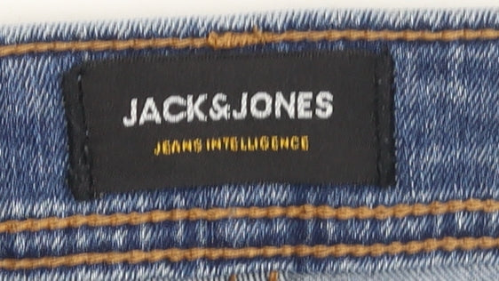 Mens UK Size 29 JACK & JONES Slim Fit Slim Blue Jeans