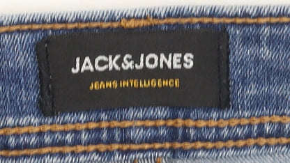 Mens UK Size 29 JACK & JONES Slim Fit Slim Blue Jeans
