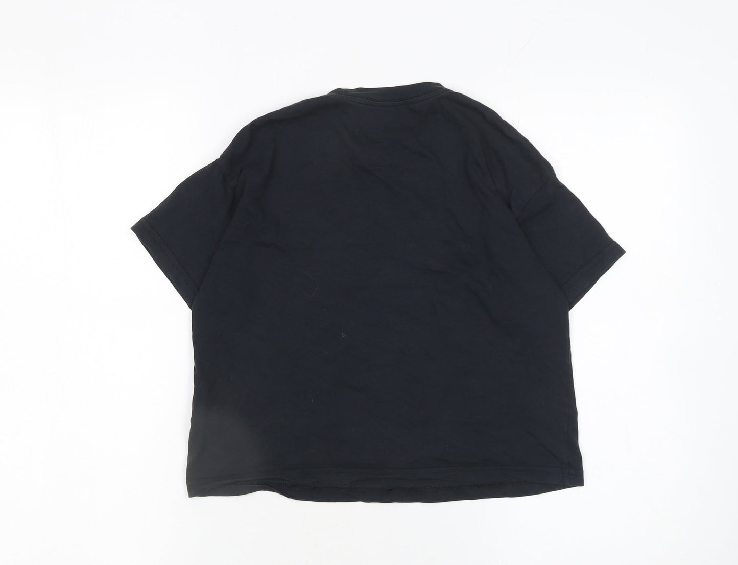 Girls UK Size 11-12 Years Nike Black Basic T-Shirt