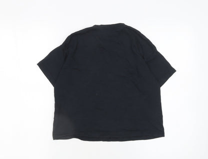Girls UK Size 11-12 Years Nike Black Basic T-Shirt