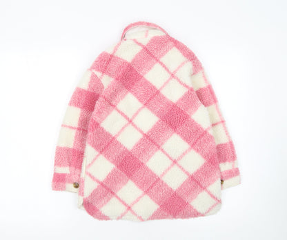 Girls UK Size 6-7 Years F&F Pink Shirt Jacket