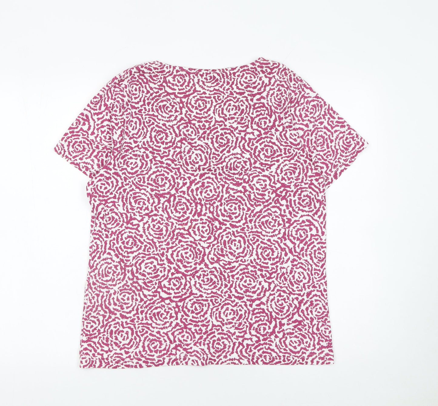 Womens UK Size M BM Casual Pink Basic T-Shirt
