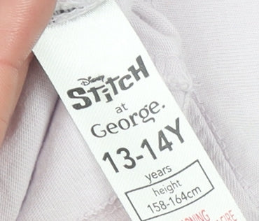 Girls UK Size 13-14 Years George Pink Basic T-Shirt