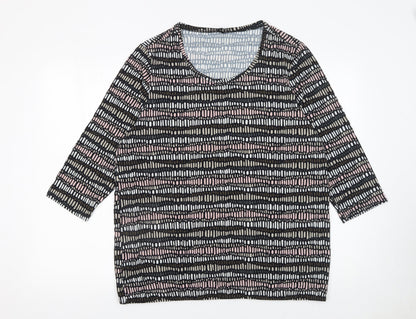 Womens UK Size XL Sunday Multicoloured Jersey T-Shirt