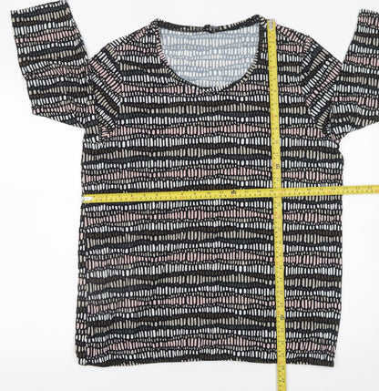 Womens UK Size XL Sunday Multicoloured Jersey T-Shirt