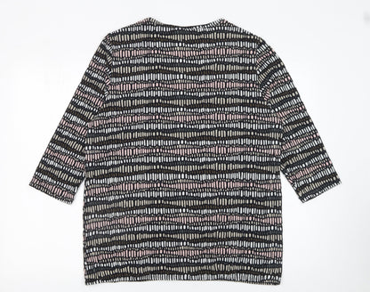 Womens UK Size XL Sunday Multicoloured Jersey T-Shirt