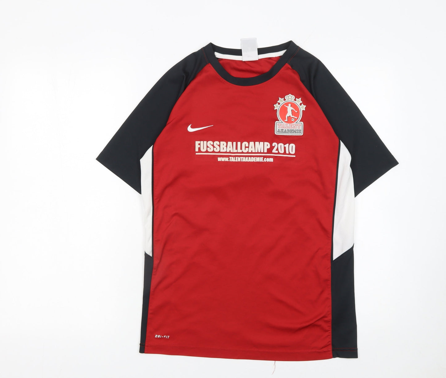 Nike Boys Red Dri-Fit Football T-Shirt XL 13-15 Years Sports Jersey