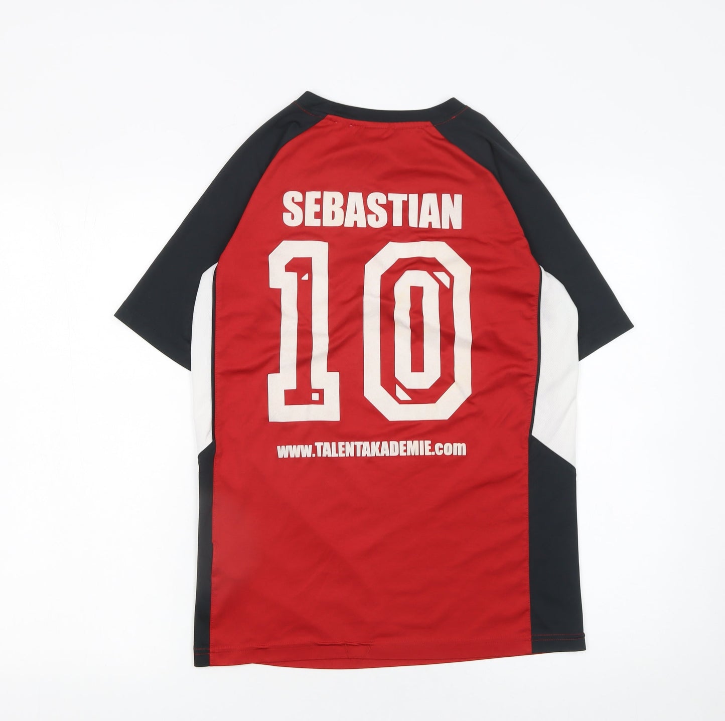 Nike Boys Red Dri-Fit Football T-Shirt XL 13-15 Years Sports Jersey