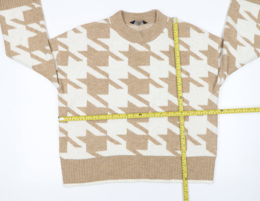 Womens UK Size 16 F&F Beige Pullover Jumper