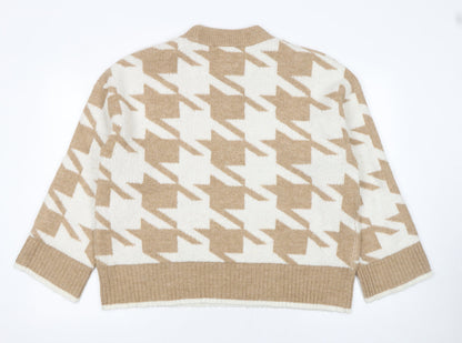 Womens UK Size 16 F&F Beige Pullover Jumper