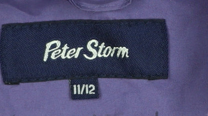Girls UK Size 11-12 Years Peter Storm Purple Rain Coat