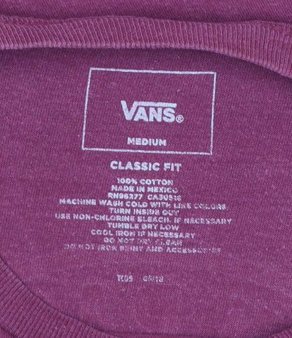 Mens UK Size M VANS Red  T-Shirt