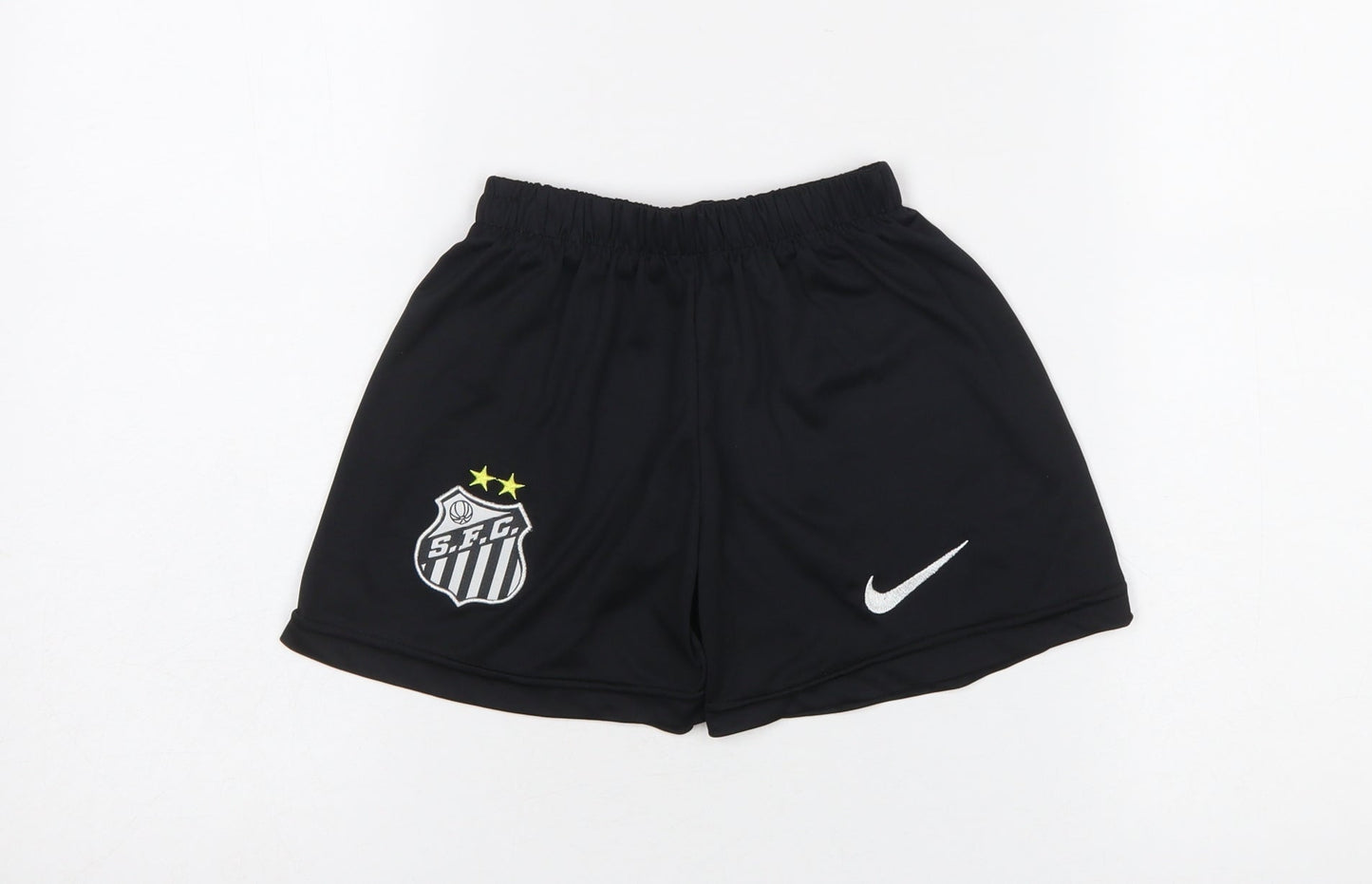Nike Boys Black Football Athletic Shorts 4-5 Years Lightweight Activewear