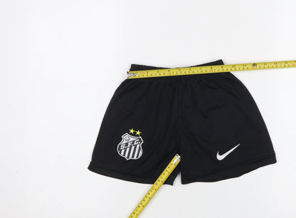 Nike Boys Black Football Athletic Shorts 4-5 Years Lightweight Activewear