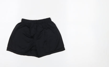 Nike Boys Black Football Athletic Shorts 4-5 Years Lightweight Activewear