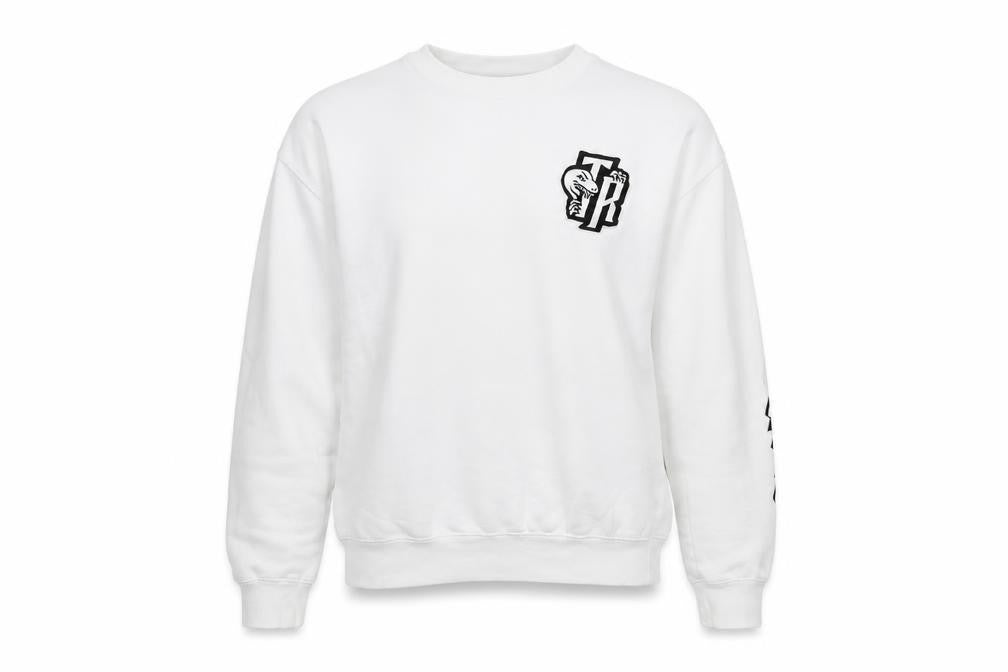 Mens UK Size L Mitchell & Ness White Pullover Sweatshirt