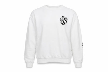 Mens UK Size L Mitchell & Ness White Pullover Sweatshirt