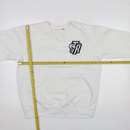 Mens UK Size L Mitchell & Ness White Pullover Sweatshirt