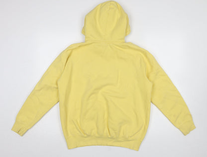 Womens UK Size S RAG Yellow Pullover Hoodie