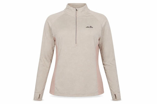 Womens UK Size L ellesse Beige Gym & Training Running & Jogging Yoga T-Shirt