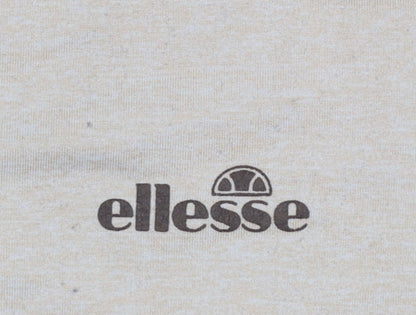 Womens UK Size L ellesse Beige Gym & Training Running & Jogging Yoga T-Shirt