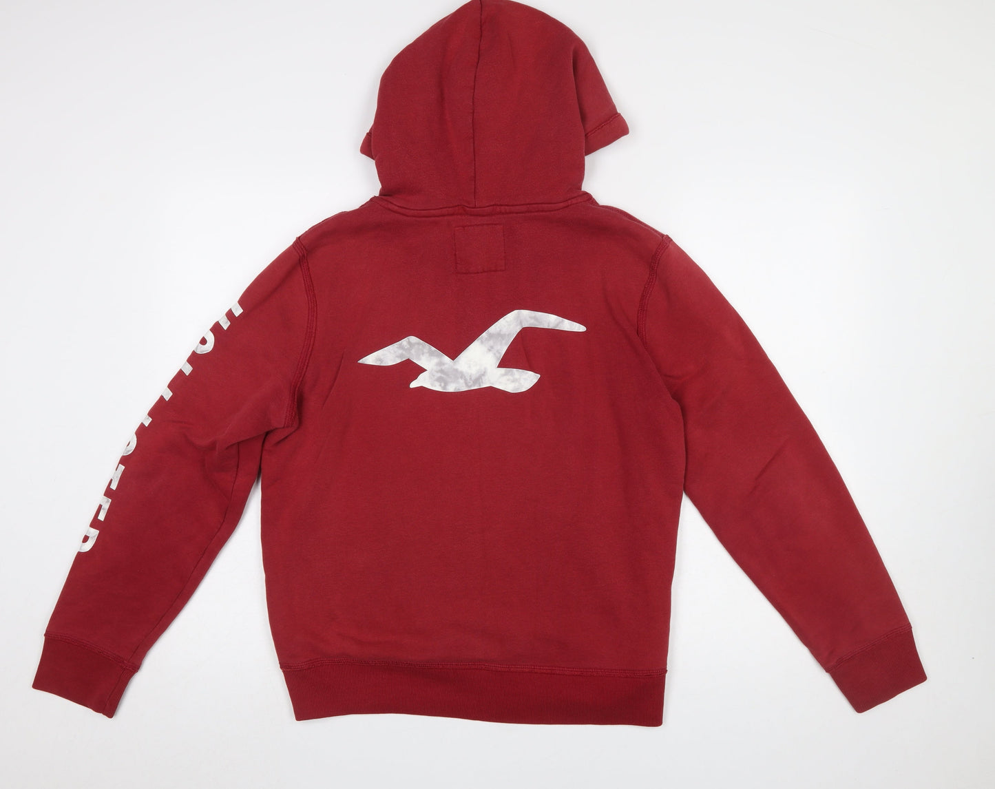 Womens UK Size S Hollister Red Pullover Hoodie