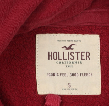 Womens UK Size S Hollister Red Pullover Hoodie