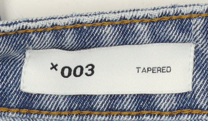 Mens UK Size L COLLUSION Regular Fit Tapered Blue Jeans