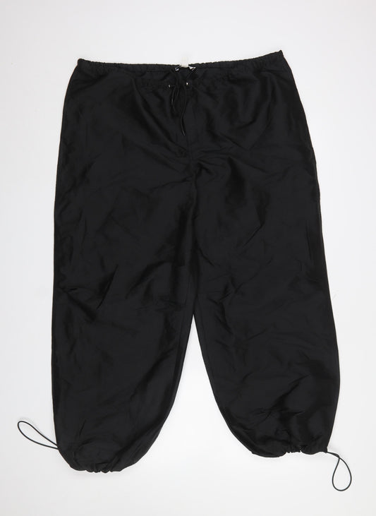 Womens UK Size M Topshop Regular Fit Jogger Black Trousers