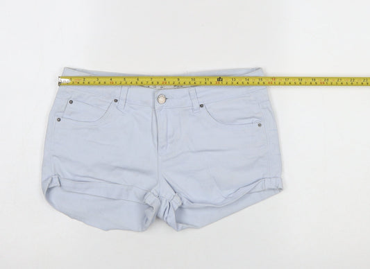 Womens UK Size 8 Denim Co. Slim Fit Hot Pants Shorts