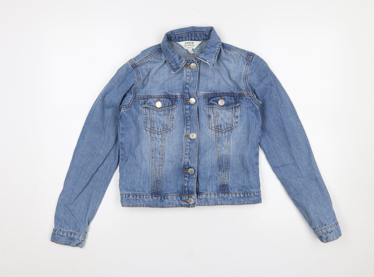 Womens UK Size 4 Miss Selfridge Blue Basic Jacket