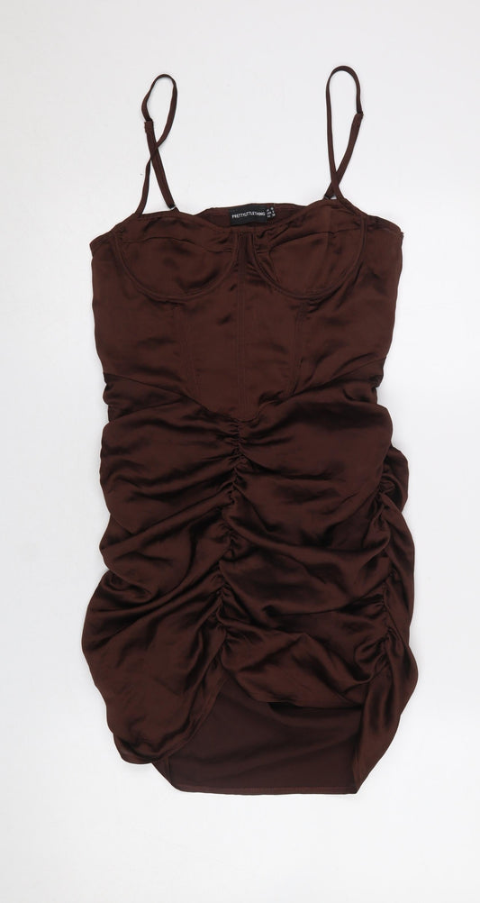 Womens UK Size 10 PRETTYLITTLETHING Bodycon Dress