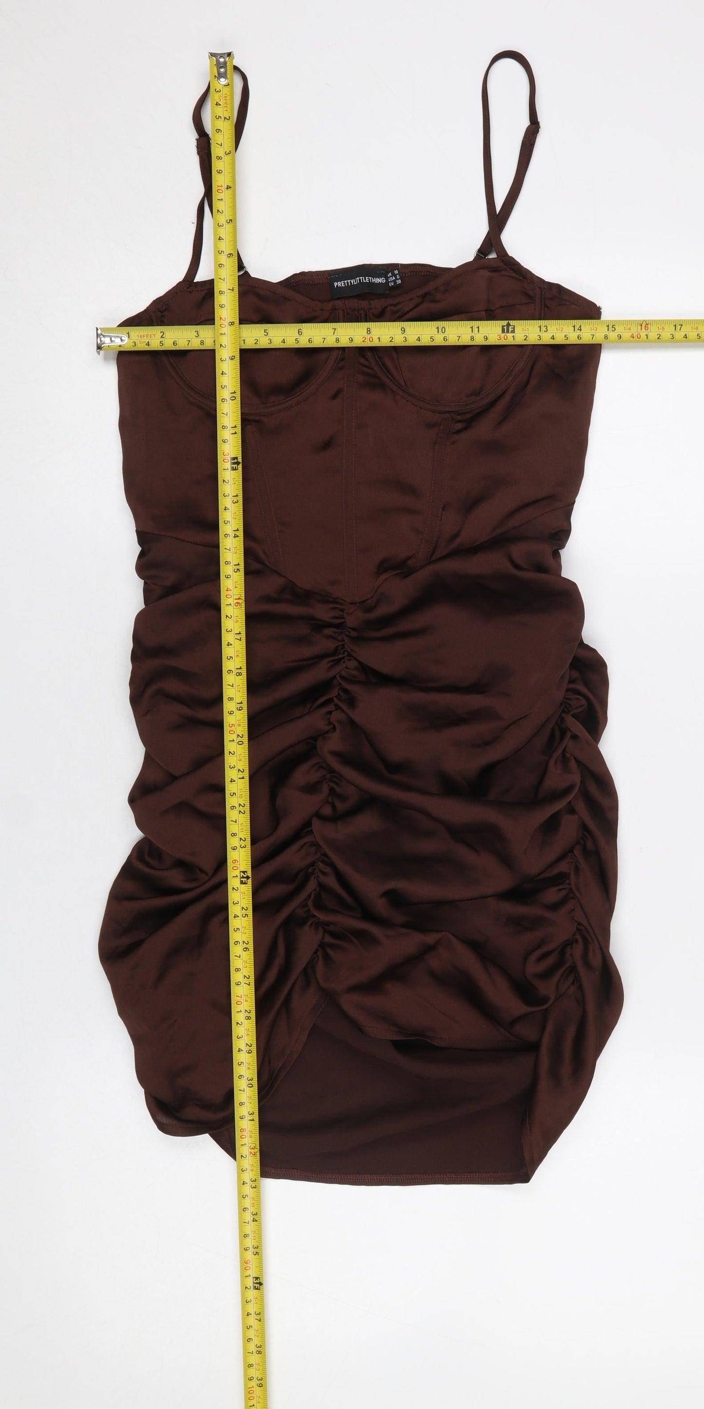 Womens UK Size 10 PRETTYLITTLETHING Bodycon Dress