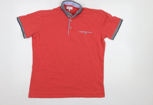 Mens UK Size L Ottomoda Cotton Polo Shirt