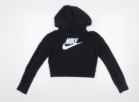 Girls UK Size 146 Nike Black Pullover Hoodie