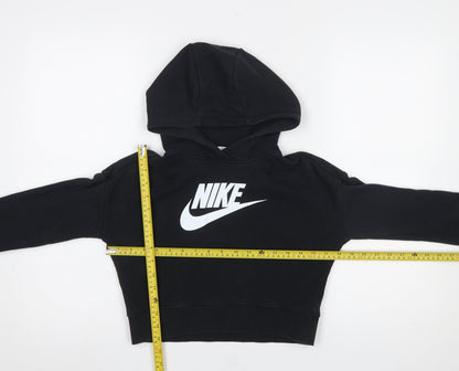 Girls UK Size 146 Nike Black Pullover Hoodie