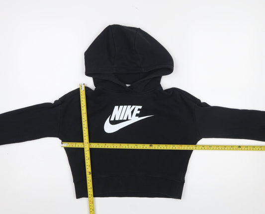 Girls UK Size 146 Nike Black Pullover Hoodie