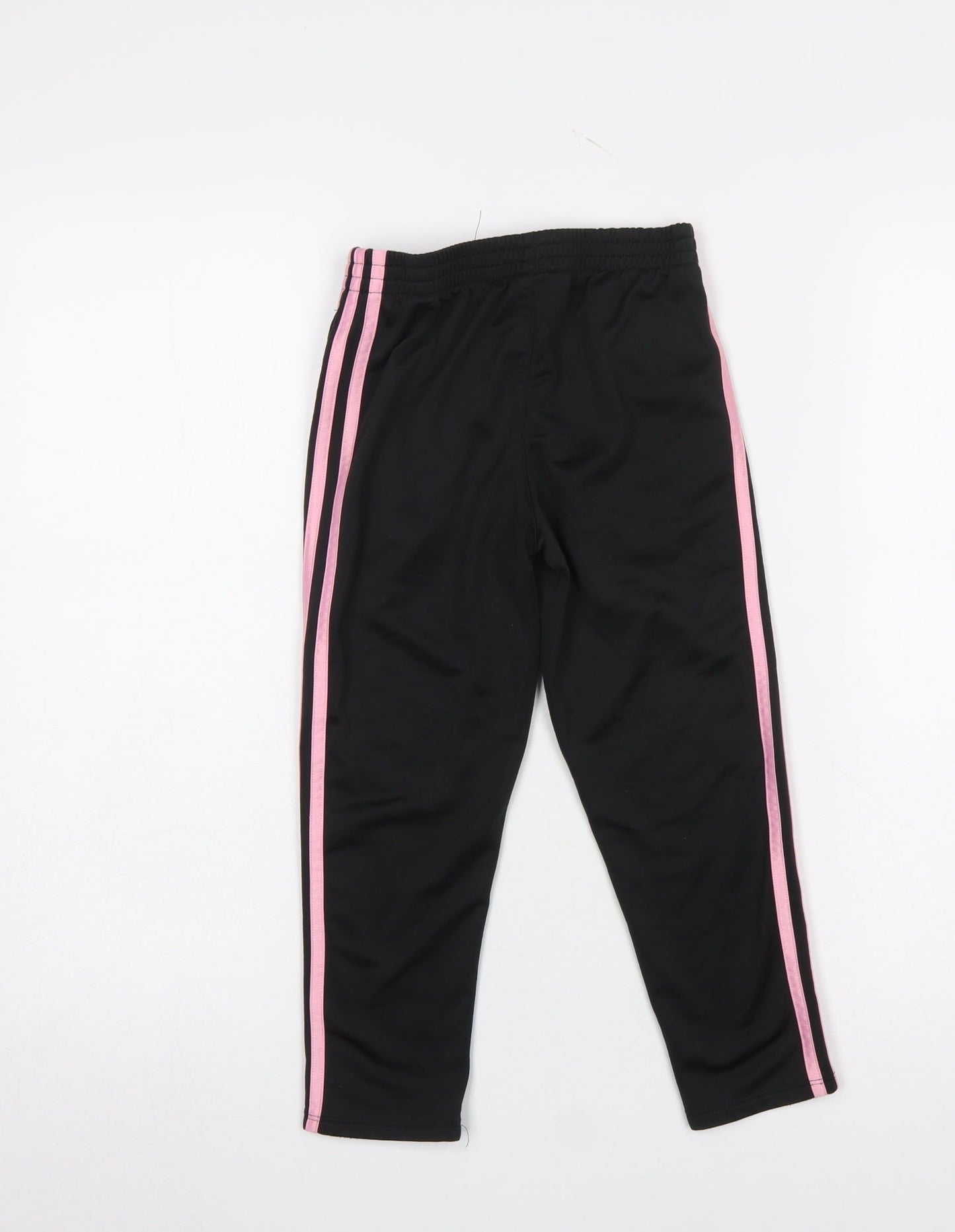 Girls UK Size 10 Years adidas Regular Fit Jogger Black Trousers