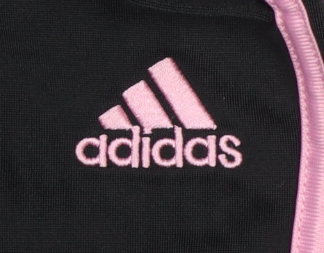 Girls UK Size 10 Years adidas Regular Fit Jogger Black Trousers