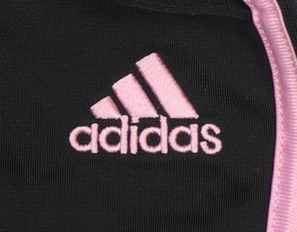 Girls UK Size 10 Years adidas Regular Fit Jogger Black Trousers
