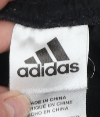 Girls UK Size 10 Years adidas Regular Fit Jogger Black Trousers
