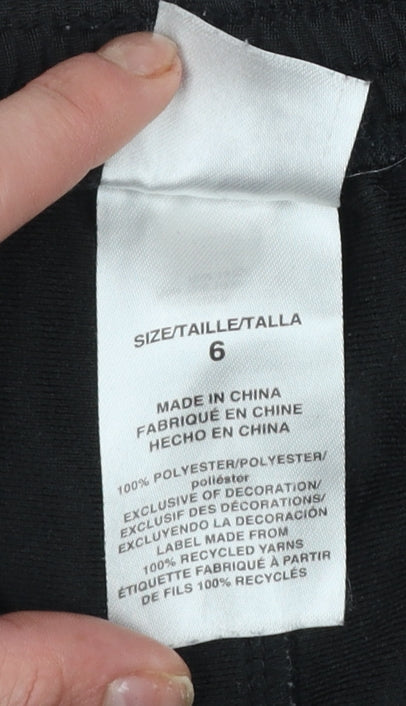 Girls UK Size 10 Years adidas Regular Fit Jogger Black Trousers