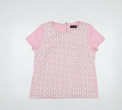 Womens UK Size 18 Savida Pink Basic T-Shirt