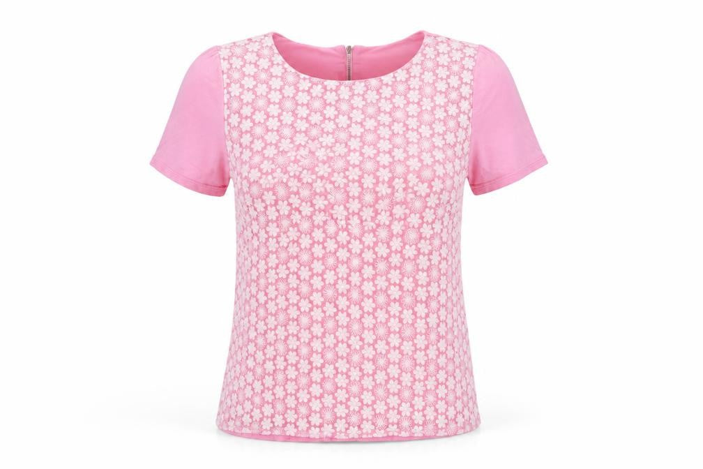 Womens UK Size 18 Savida Pink Basic T-Shirt